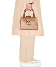 ARMANI EXCHANGE JODIE Mini sac cartable rose camel - Sacs pour Femme - 7