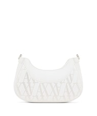 ARMANI EXCHANGE WAVE Sac à bandoulière perforé de taille moyenne blanc brillant - Sacs pour Femme - 4