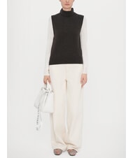 ARMANI EXCHANGE WAVE Sac moyen perforé avec bandoulière blanc brillant - Sacs pour Femme - 5