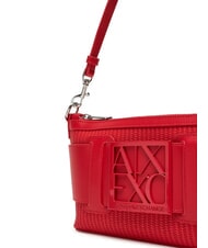 ARMANI EXCHANGE SUSIE STRAW Sac à bandoulière avec logo rouge - Sacs pour Femme - 3