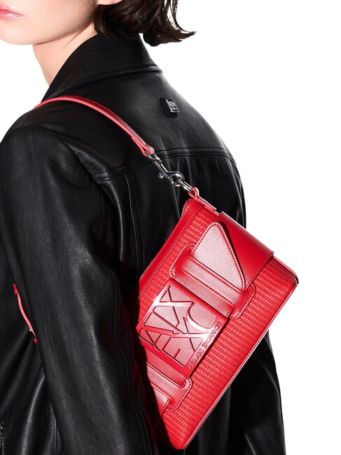 SUSIE STRAW Sac à bandoulière avec logo rouge - Sacs pour Femme