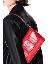 ARMANI EXCHANGE SUSIE STRAW Sac à bandoulière avec logo rouge - Sacs pour Femme - 5