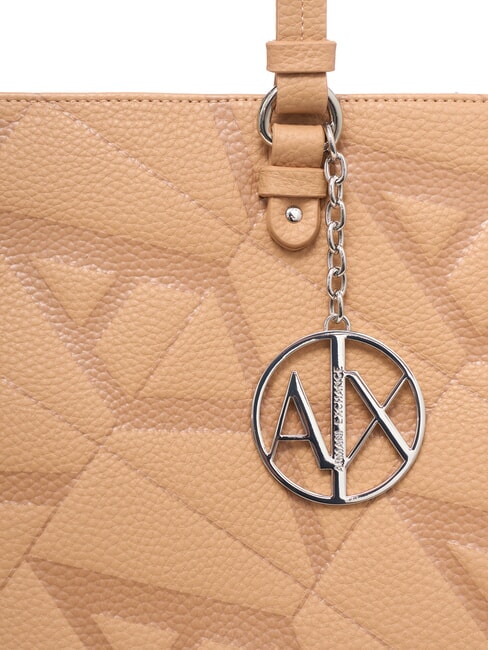 GYNGER Sac à bandoulière avec logo imprimé sur toute la surface rose chameau/rose chameau - Sacs pour Femme