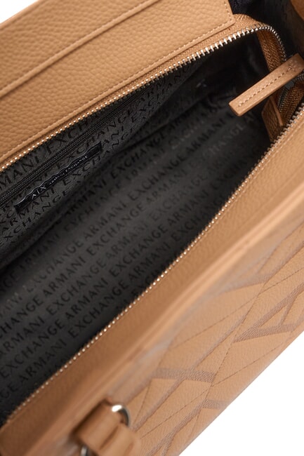 GYNGER Sac à bandoulière avec logo imprimé sur toute la surface rose chameau/rose chameau - Sacs pour Femme