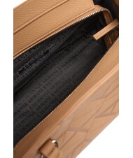 ARMANI EXCHANGE GYNGER Sac à bandoulière avec logo imprimé sur toute la surface rose chameau/rose chameau - Sacs pour Femme - 5