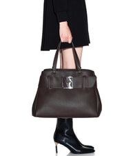 ARMANI EXCHANGE SUSIE SOFT Sac &agrave; bandouli&egrave;re avec boucle fudge chaud - Sacs pour Femme - 6