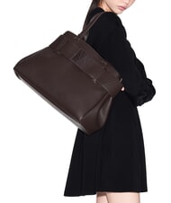 ARMANI EXCHANGE SUSIE SOFT Sac &agrave; bandouli&egrave;re avec boucle fudge chaud - Sacs pour Femme - 7