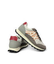 ARMANI EXCHANGE A|X Baskets r.cash+off wht+or.fl - Chaussures Homme - 5