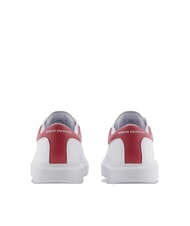 ARMANI EXCHANGE ACTION Baskets en cuir op.blanc+cardinal - Chaussures Homme - 4