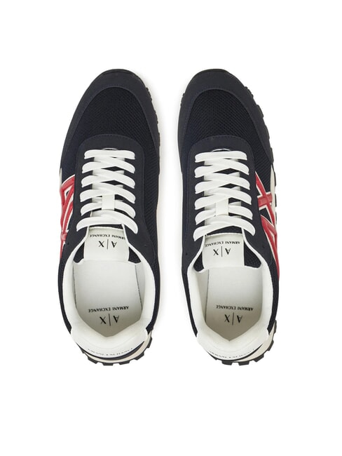 A|X Baskets bleu marine profond + cardinal - Chaussures Homme