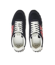 ARMANI EXCHANGE A|X Baskets bleu marine profond + cardinal - Chaussures Homme - 3