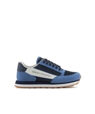 ARMANI EXCHANGE OSAKA Baskets Homme bleu+marine+blanc cass&eacute; - Chaussures Homme - 2