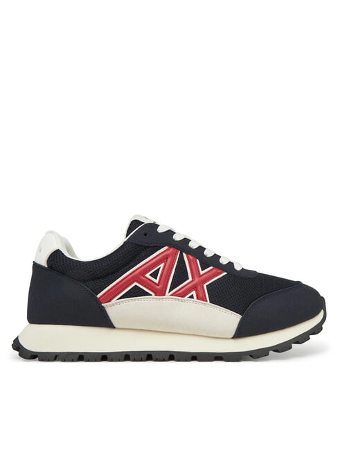 A|X Baskets bleu marine profond + cardinal - Chaussures Homme