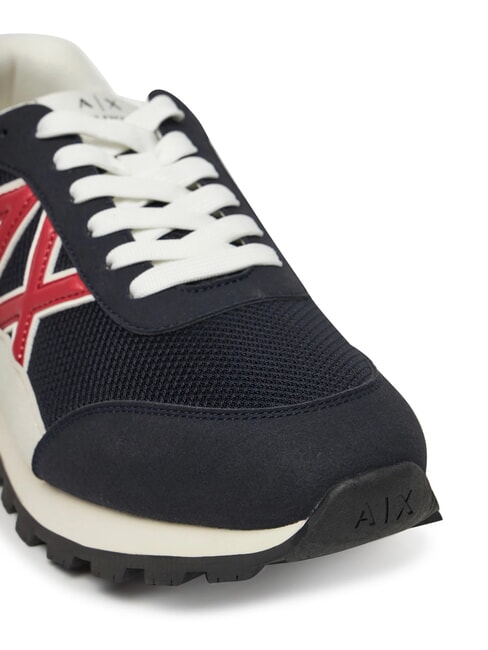 A|X Baskets bleu marine profond + cardinal - Chaussures Homme
