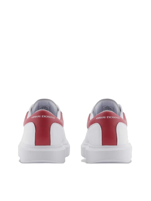 ACTION Baskets en cuir op.blanc+cardinal - Chaussures Homme