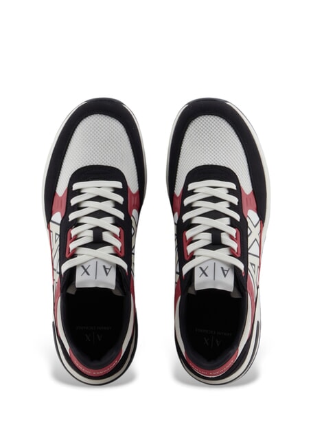 DUSSELDORF Baskets Homme blanc cassé + cardin + bleu marine - Chaussures Homme