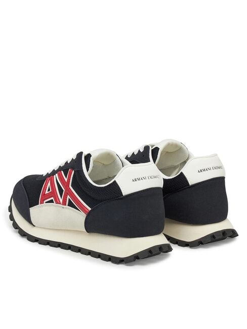 A|X Baskets bleu marine profond + cardinal - Chaussures Homme