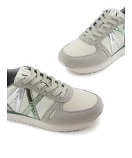 ARMANI EXCHANGE RIO Baskets gris+d.vert givré - Chaussures Femme - 3