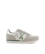ARMANI EXCHANGE RIO Baskets gris+d.vert givré - Chaussures Femme - 2