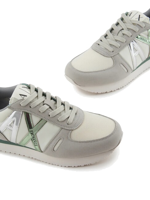 RIO Baskets gris+d.vert givré - Chaussures Femme