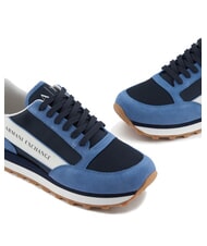 ARMANI EXCHANGE OSAKA Baskets Homme bleu+marine+blanc cassé - Chaussures Homme - 4
