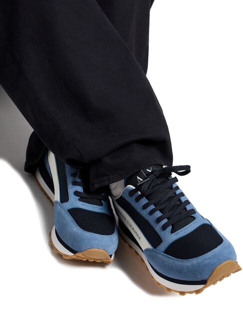 OSAKA Baskets Homme bleu+marine+blanc cassé - Chaussures Homme