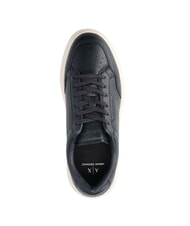 ARMANI EXCHANGE A|X Baskets basiques avec coutures bleu marine profond - Chaussures Homme - 4