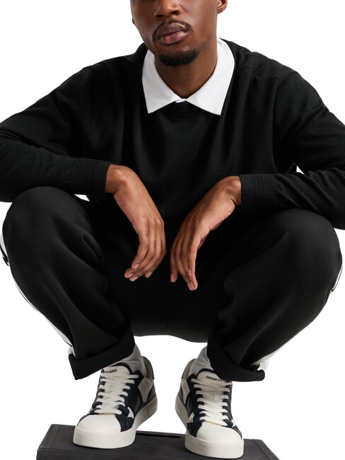 A|X Baskets à empiècements contrastés Blanc cassé + Jet Set - Chaussures Homme