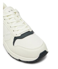 ARMANI EXCHANGE A|X Baskets avec logo latéral Blanc cassé + Jet Set - Chaussures Homme - 4