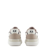 ARMANI EXCHANGE A|X Baskets avec détails en cuir suédé plaza taupe + navigation profonde - Chaussures Homme - 5