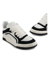 ARMANI EXCHANGE A|X Baskets oversize avec empiècements contrastés blanc cassé + noir - Chaussures Homme - 4
