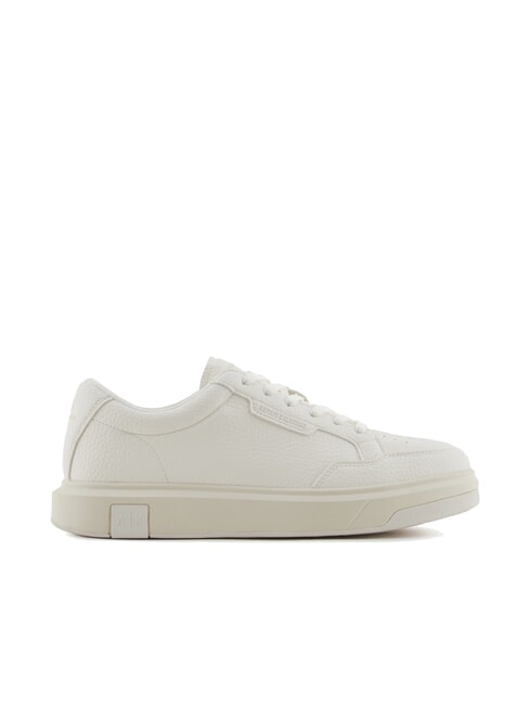 A|X Baskets basiques avec coutures BLANC / BLANC CASS&Eacute; - Chaussures Homme