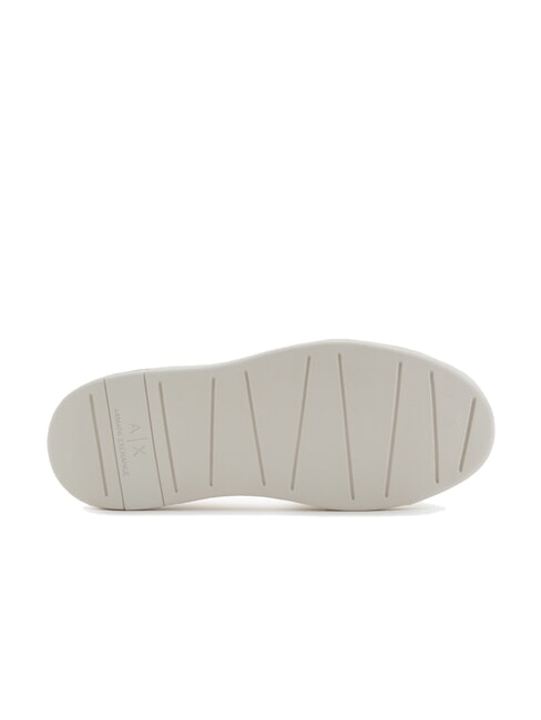 A|X Baskets basiques avec coutures BLANC / BLANC CASS&Eacute; - Chaussures Homme