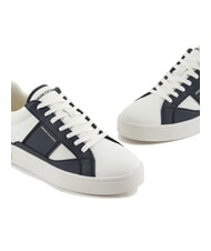ARMANI EXCHANGE A|X Baskets à empiècements contrastés Blanc cassé + Jet Set - Chaussures Homme - 4