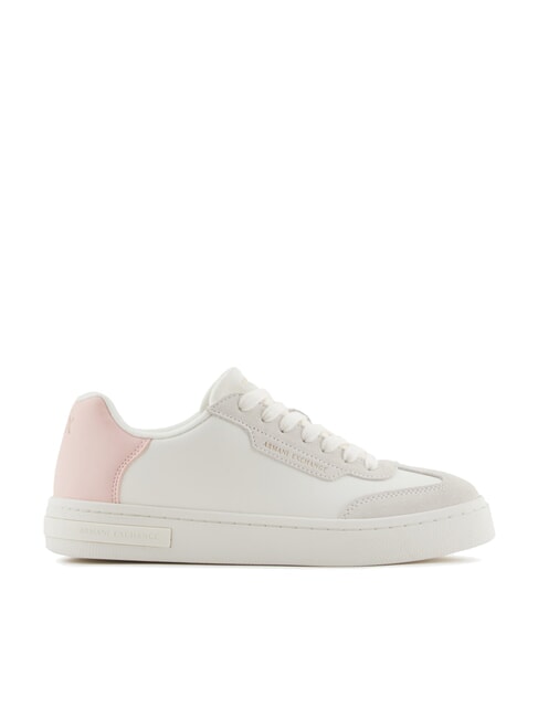 A|X Baskets avec détails contrastés blanc cassé + rose clair - Chaussures Femme