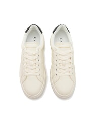 ARMANI EXCHANGE A|X Baskets blanc cassé + noir - Chaussures Femme - 3