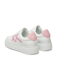ARMANI EXCHANGE A|X Baskets avec logo contrasté op.blanc+rose - Chaussures Femme - 5