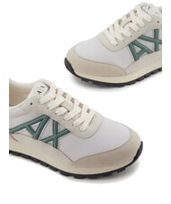 ARMANI EXCHANGE A|X Baskets en mesh avec logo contrasté lgt mirage+d.f.vert - Chaussures Femme - 4