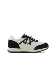 ARMANI EXCHANGE A|X Baskets en mesh avec logo contrast&eacute; blanc cass&eacute; + noir - Chaussures Femme - 2
