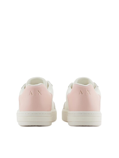 A|X Baskets avec d&eacute;tails contrast&eacute;s blanc cass&eacute; + rose clair - Chaussures Femme