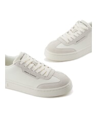 ARMANI EXCHANGE A|X Baskets avec détails contrastés blanc cassé + noir - Chaussures Femme - 3