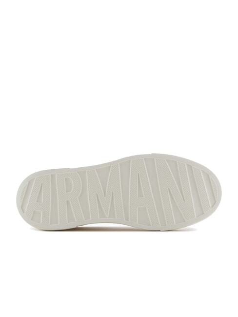 A|X Baskets avec logo contrast&eacute; blanc cass&eacute; + vert fonc&eacute; - Chaussures Femme