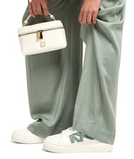 ARMANI EXCHANGE A|X Baskets avec logo contrasté blanc cassé + vert foncé - Chaussures Femme - 7