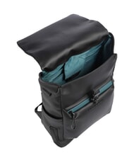 PIQUADRO CORNER SPECIALE GOMMATO Sac à dos à enroulement, support pour ordinateur portable 14" Noir - Sacs à dos pour ordinateur portable - 5