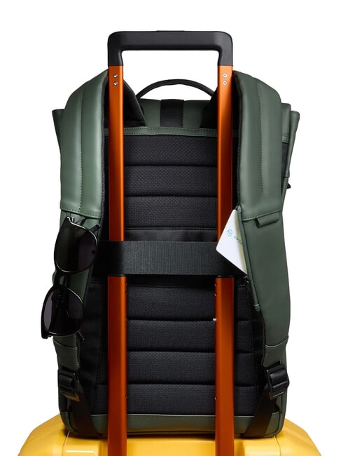 CORNER SPECIALE GOMMATO Sac à dos à enroulement, support pour ordinateur portable 14" VERT - Sacs à dos pour ordinateur portable