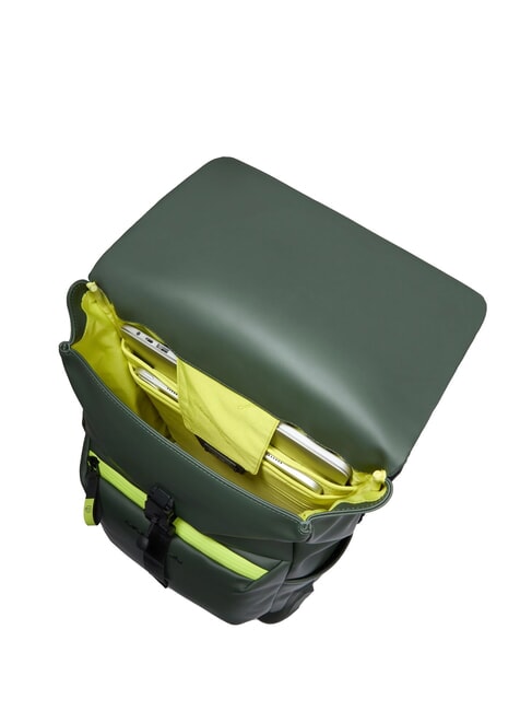 CORNER SPECIALE GOMMATO Sac à dos à enroulement, support pour ordinateur portable 14" VERT - Sacs à dos pour ordinateur portable