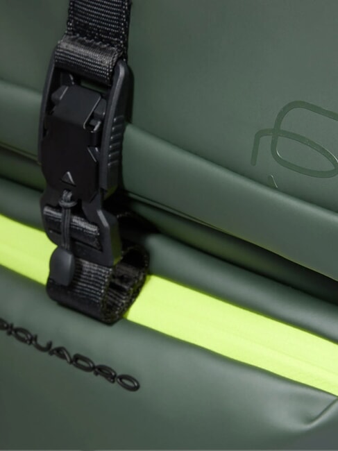 CORNER SPECIALE GOMMATO Sac à dos à enroulement, support pour ordinateur portable 14" VERT - Sacs à dos pour ordinateur portable