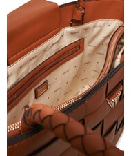 GUESS MAYLEE Sac de courses tiss&eacute; sac fourre-tout albury caramel - Sacs pour Femme - 5