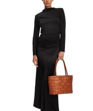 GUESS MAYLEE Sac de courses tiss&eacute; sac fourre-tout albury caramel - Sacs pour Femme - 6