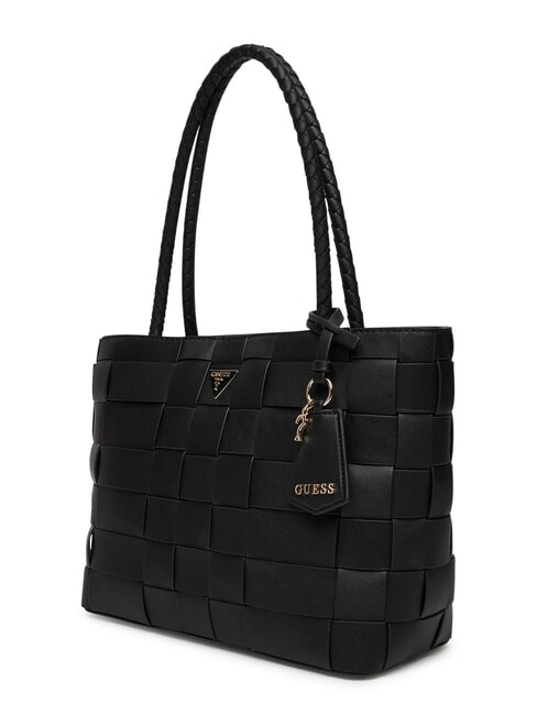 MAYLEE Sac de courses tissé NOIR - Sacs pour Femme